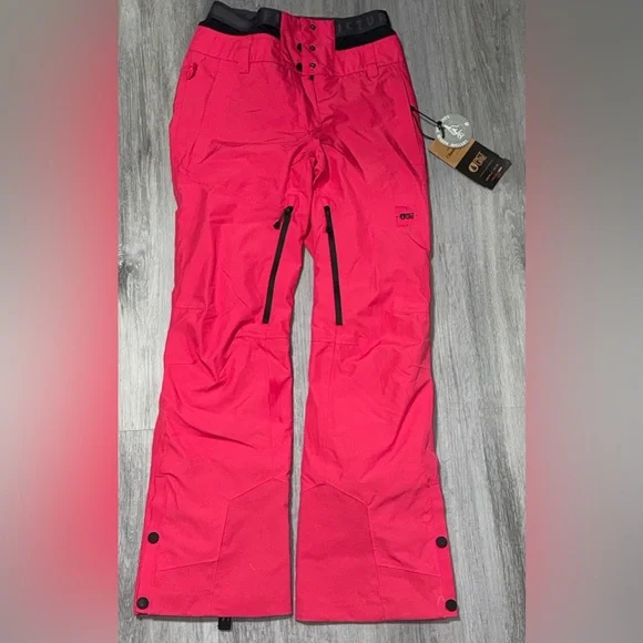 Women's Pink and Tan Ski Jacket - Picture 4 of 14